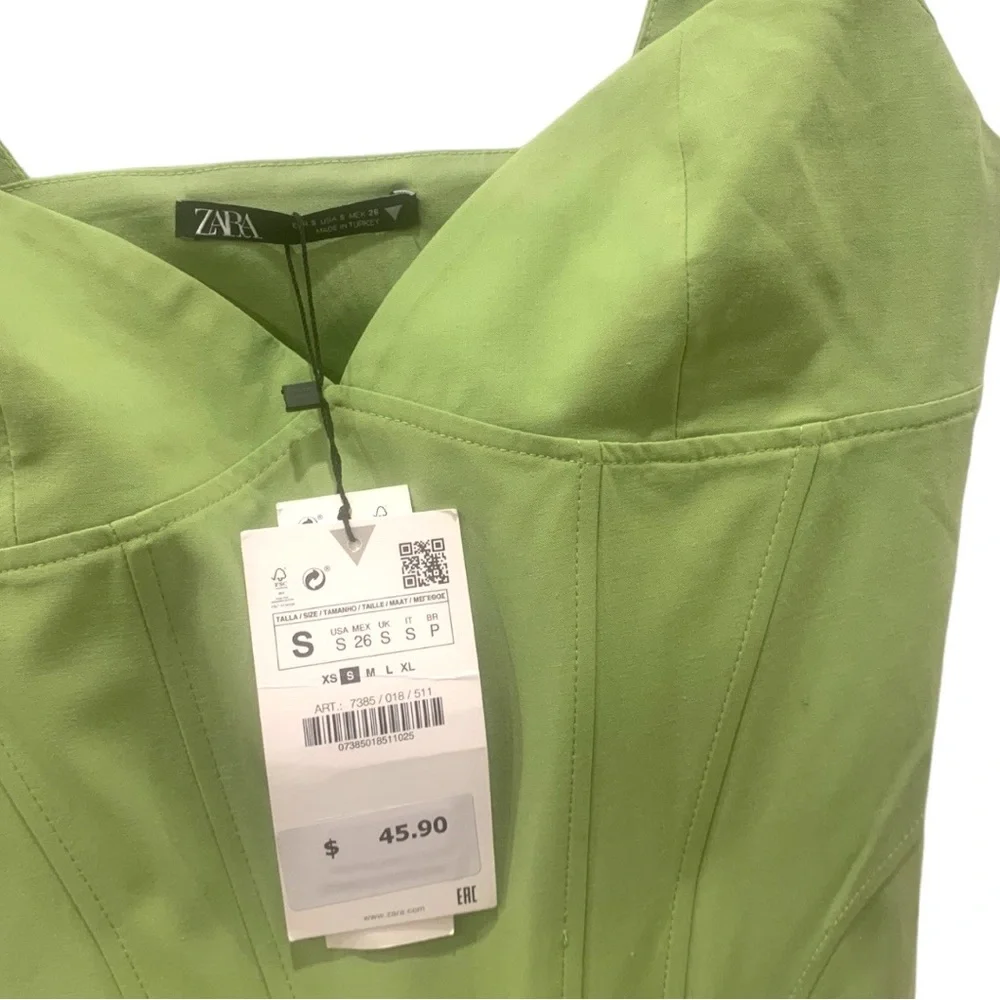 Zara Green Crop Top - Picture 5 of 6